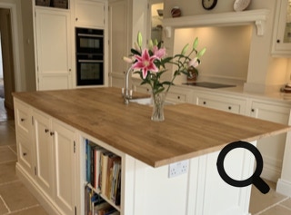inframe kitchen with wood worktop