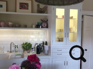 inframe kitchen with white subway tiles