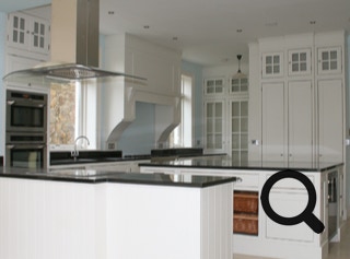 inframe kitchen with glass doors